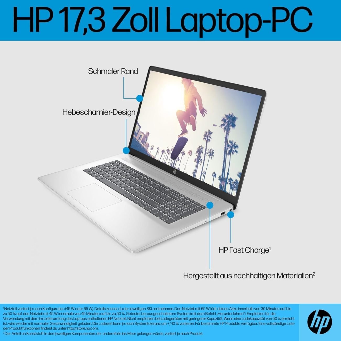 HP Laptop 17 con Intel Core i7-1355U - immagine 6