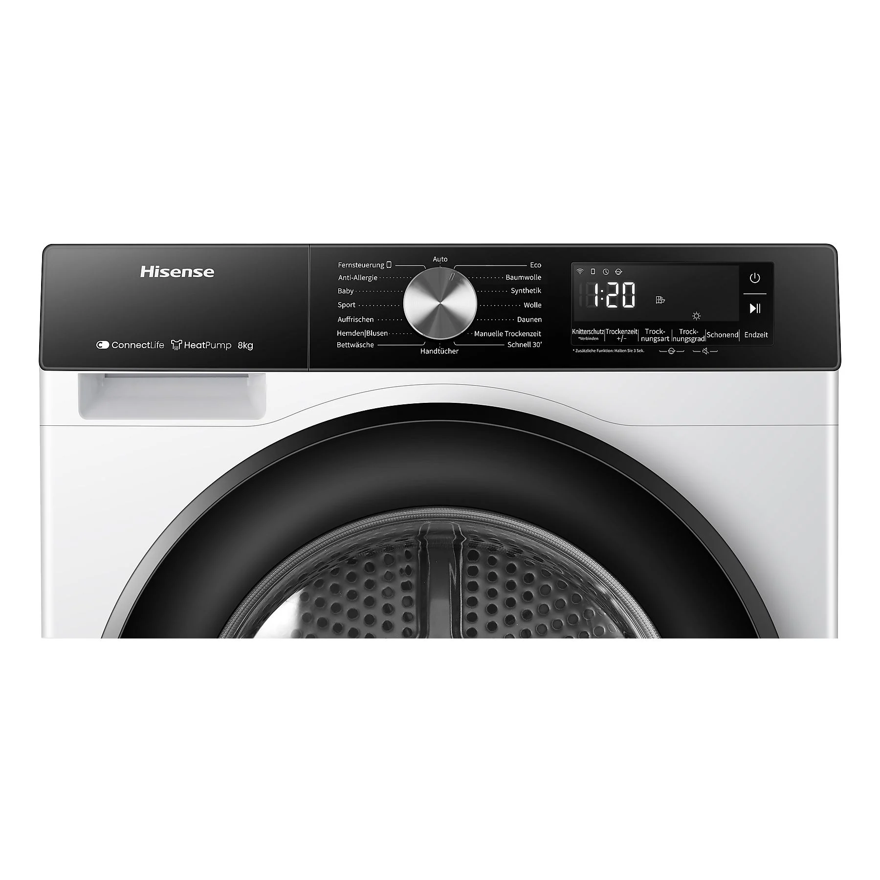 Asciugatrice a pompa di calore HISENSE DH3S802BW3 (8 kg, bianco) - immagine 3